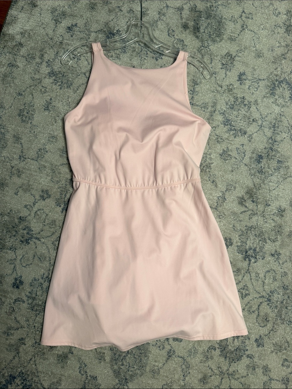 Women's Blush Pink Sleeveless A-Line Dress